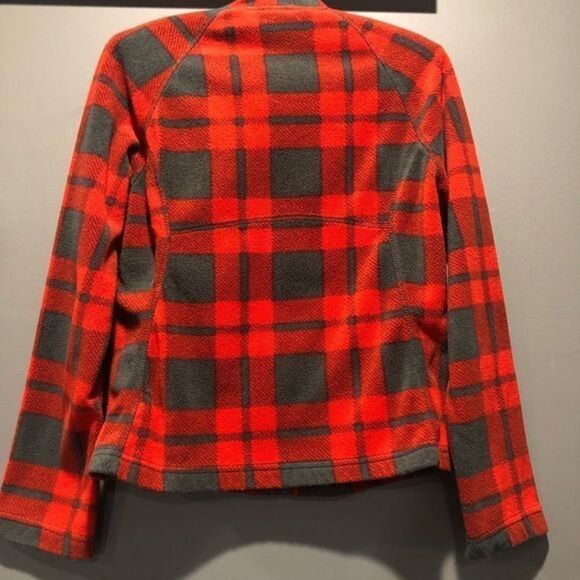 3 for $20 Merona Red & Gray Plaid Fleece Jacket - Picture 2 of 3